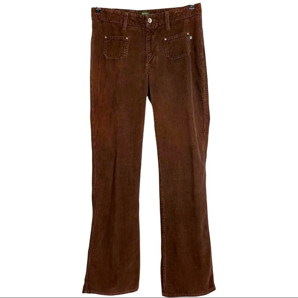 Vintage Pants - Vintage Z Cavaricci Low Rise Brown Corduroy Pants